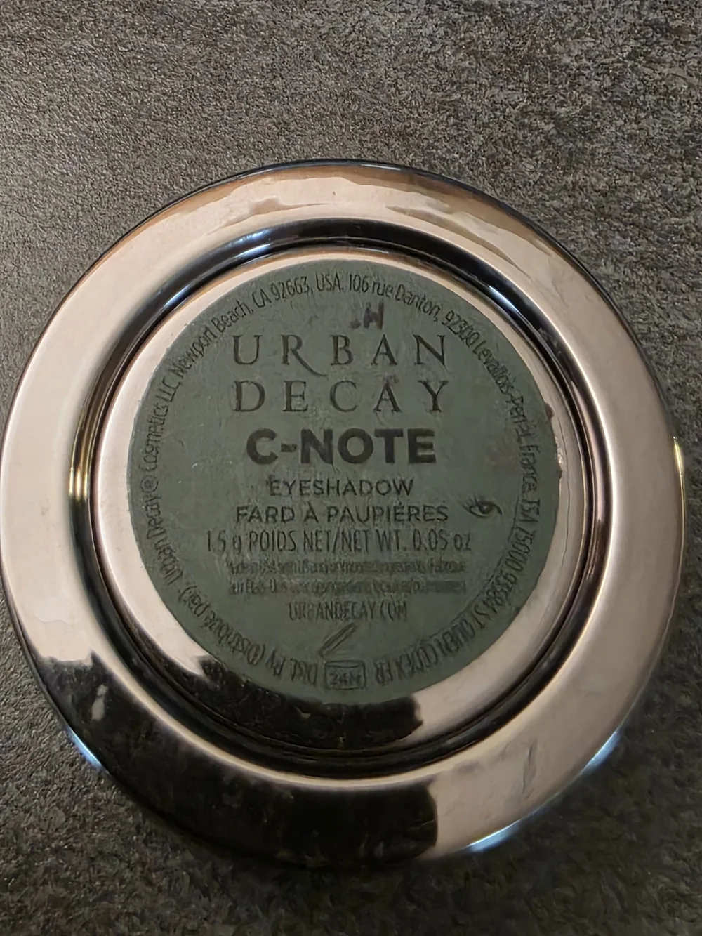 Urban Decay: C-NOTE Single Eyeshadow — Shimmery Medium-Dark Emerald Green